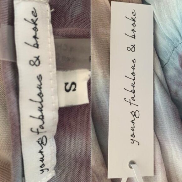 NWT Young Fabulous & Broke Dawn Tie Dye Maxi Dress - Picture 11 of 13